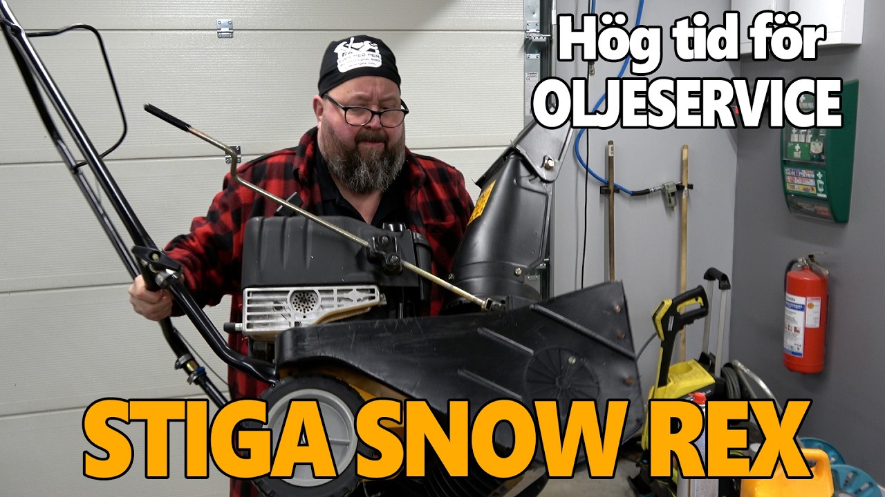 Snöslunga Stiga Snow Rex - Dags för en snabbservice