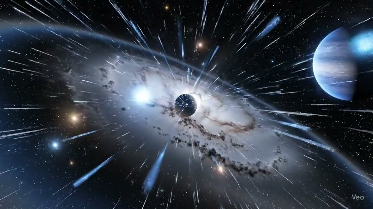 Spiral of Time: A Journey into the Heart of the Galaxy#SpaceCinematic #GalaxyVisuals #Veo3