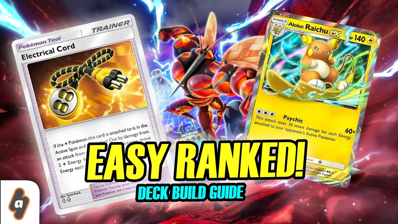 Electrical Cord is BROKEN! Alolan Raichu OP EX Deck! | Pokemon TCG Pocket
