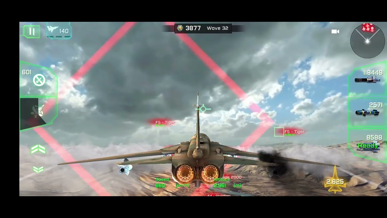 Fighter jet gameplay 
