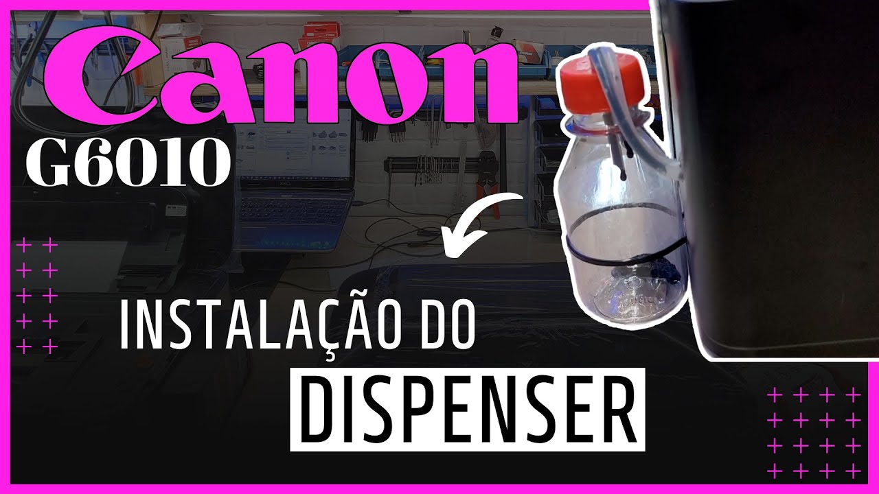 CANON G6010 - INSTALAÇÃO DO DISPENSER COLETOR EXTERNO DE RESÍDUOS
