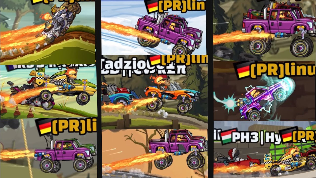 A LOT OF DAILY RACES #2 - Fails and New Records - Hill Climb Racing 2