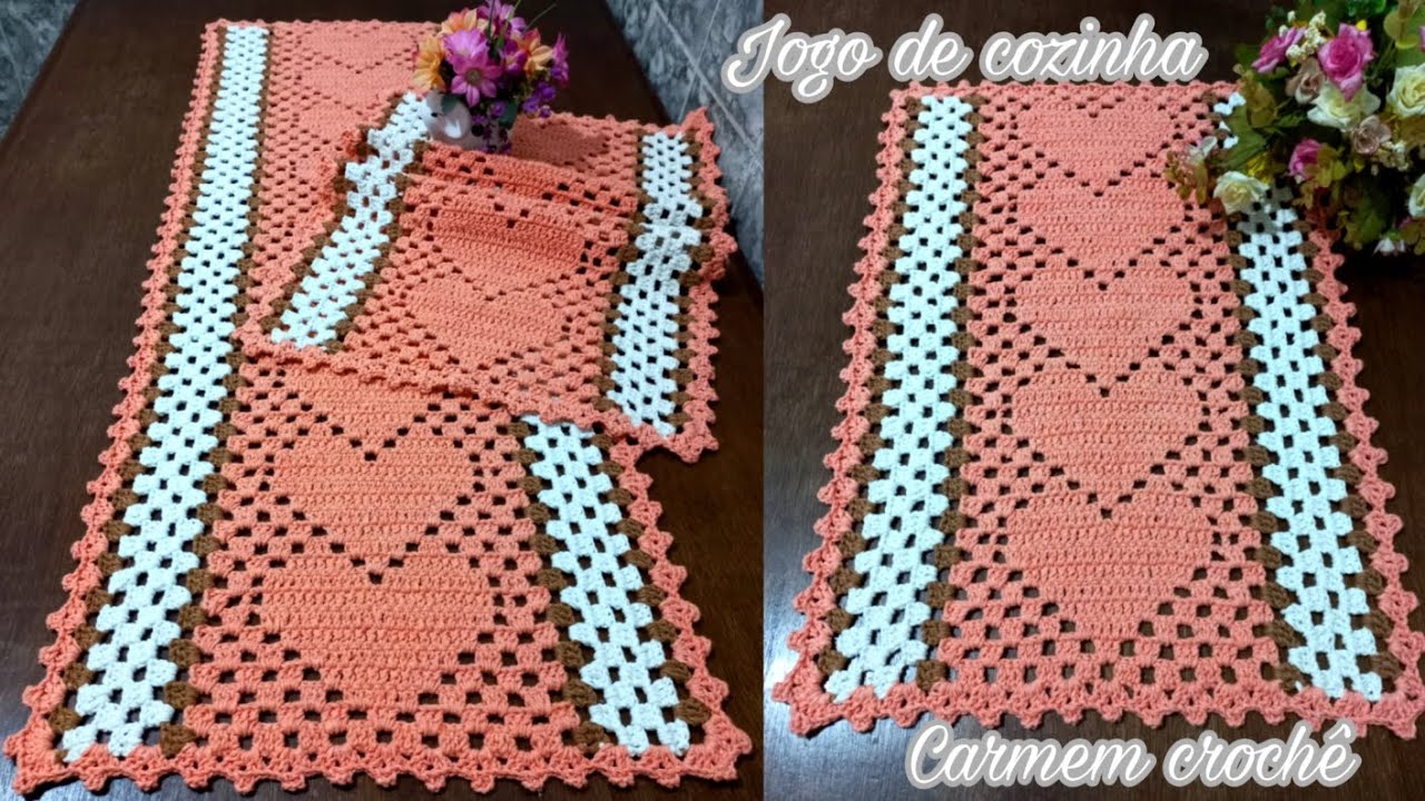 COMO FAZER UMJOGO DE COZINHA  INCRÍVEL TAPETE E A PASSADEIRA PASSO A PASSO COMPLETO