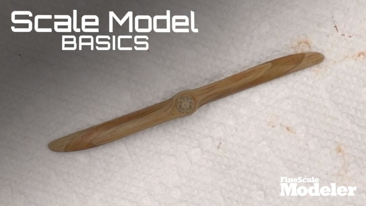 FineScale Modeler's Scale Model Basics: Painting laminated wood propellers