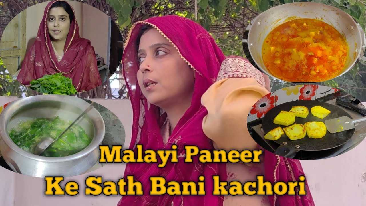 Malayi Paneer ke sath bani kachori 😋