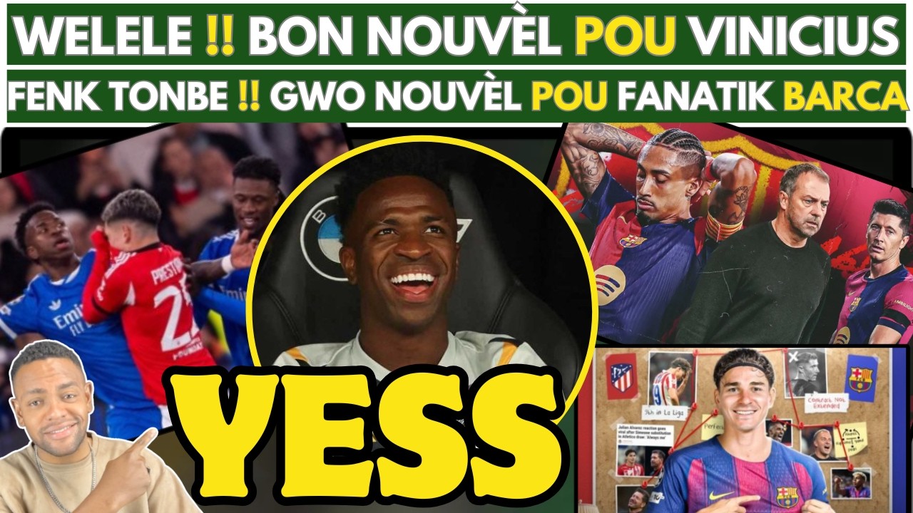 Fanatik yo SELEBRE bon nouvèl, VINICIUS ka JWENN JISTIS LI sou PRESTIANNI aprè REAL MADRID bay PRÈV