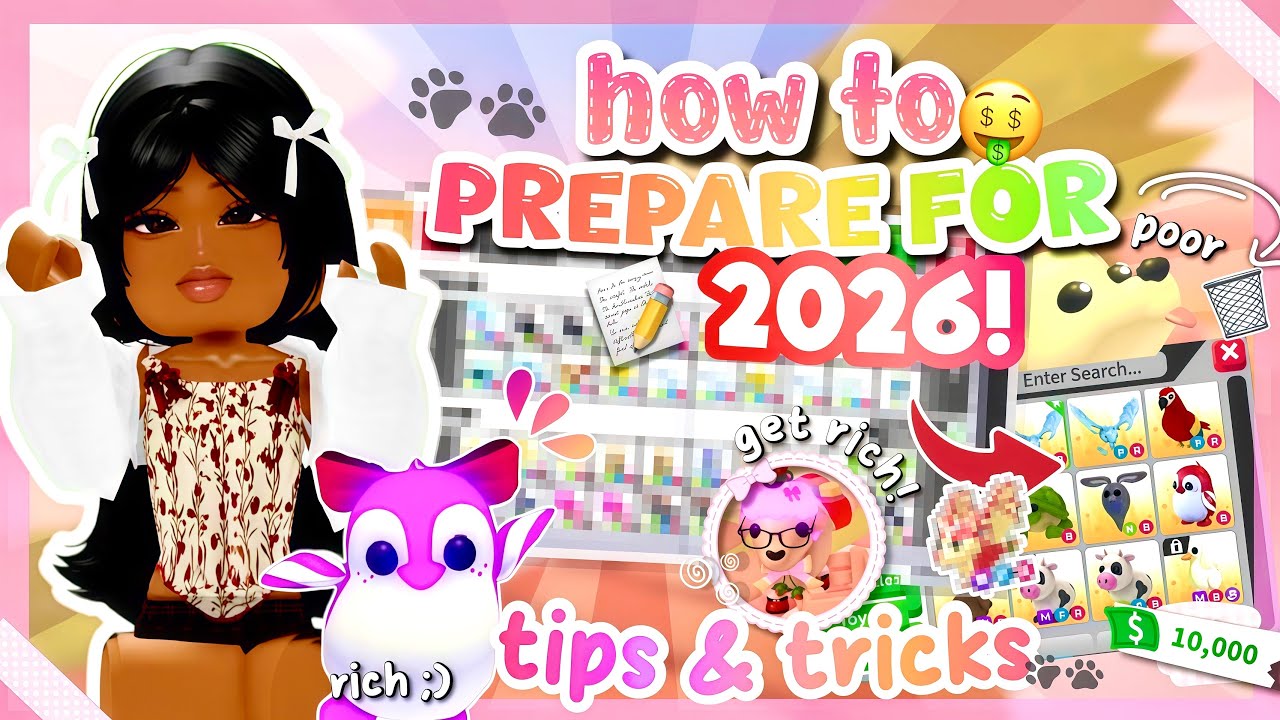 Как подготовиться к 2026 году в Adopt Me!! Разбогатейте 🤭💗 (быстро и легко)