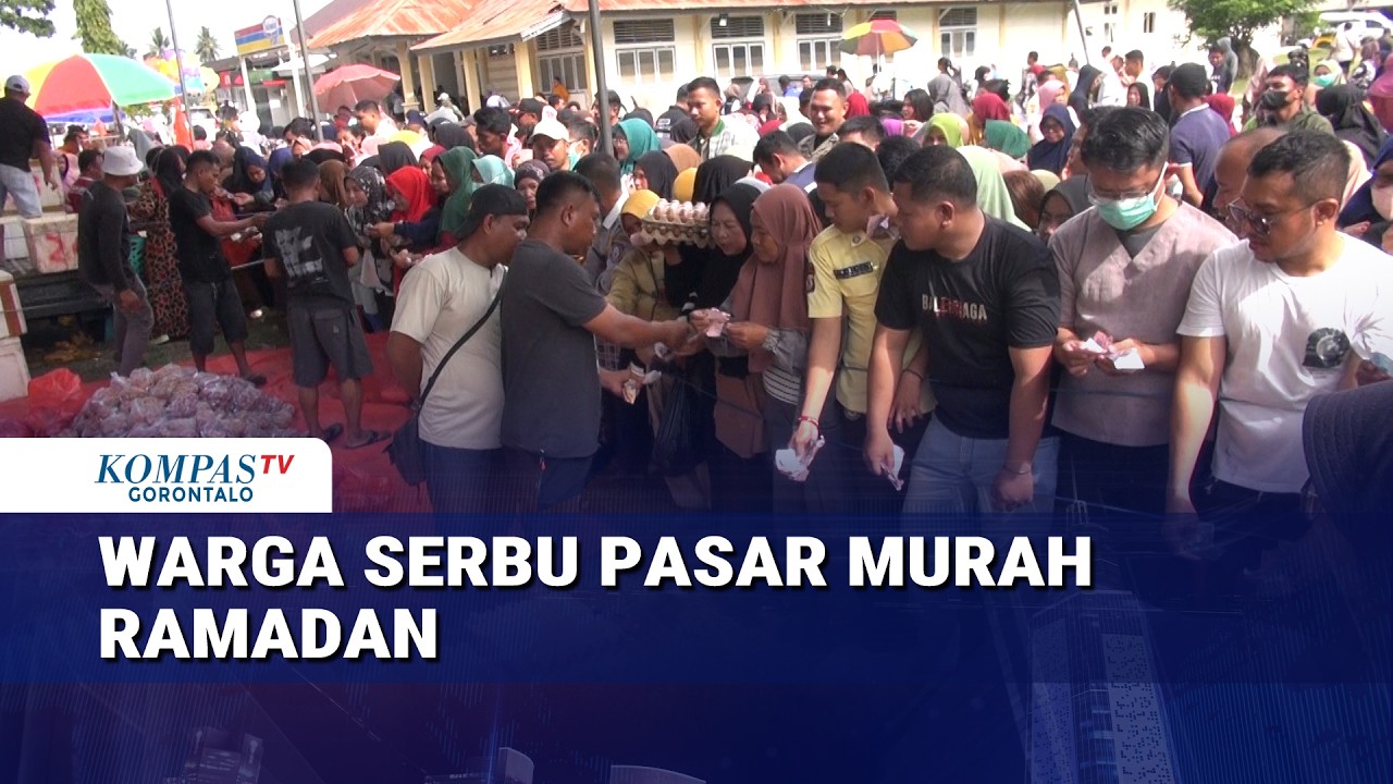 Jelang Puasa, Warga Bone Bolango  Serbu Pasar Murah
