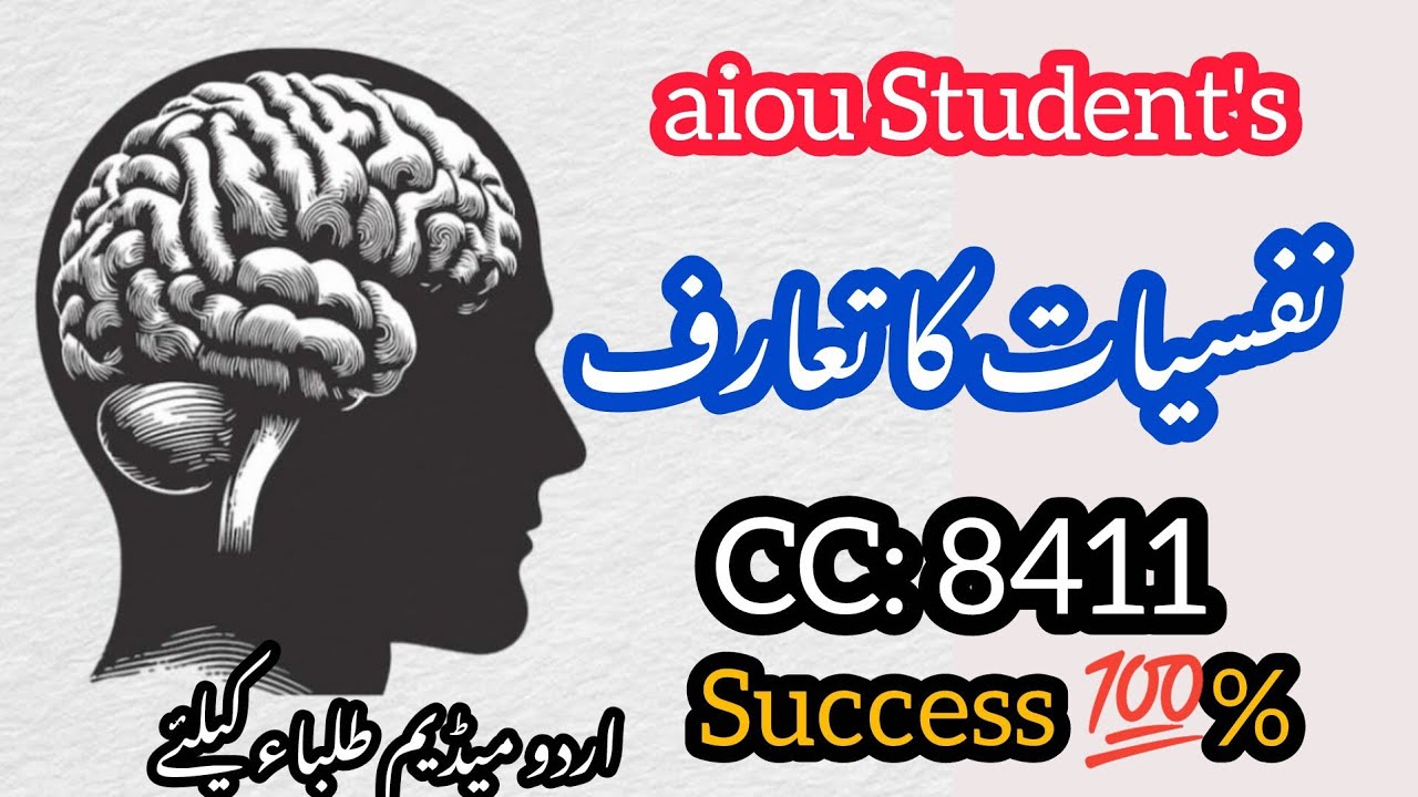 Introduction to Psychology CC 8411 Guess Questions in Urdu/ Hindi  #aiou #aioustudents #education 