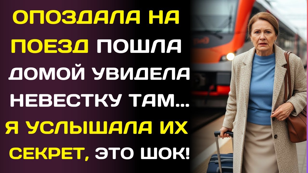 Я опоздала на поезд, вернулась домой и услышала от невестки то что разрушила их жизнь…