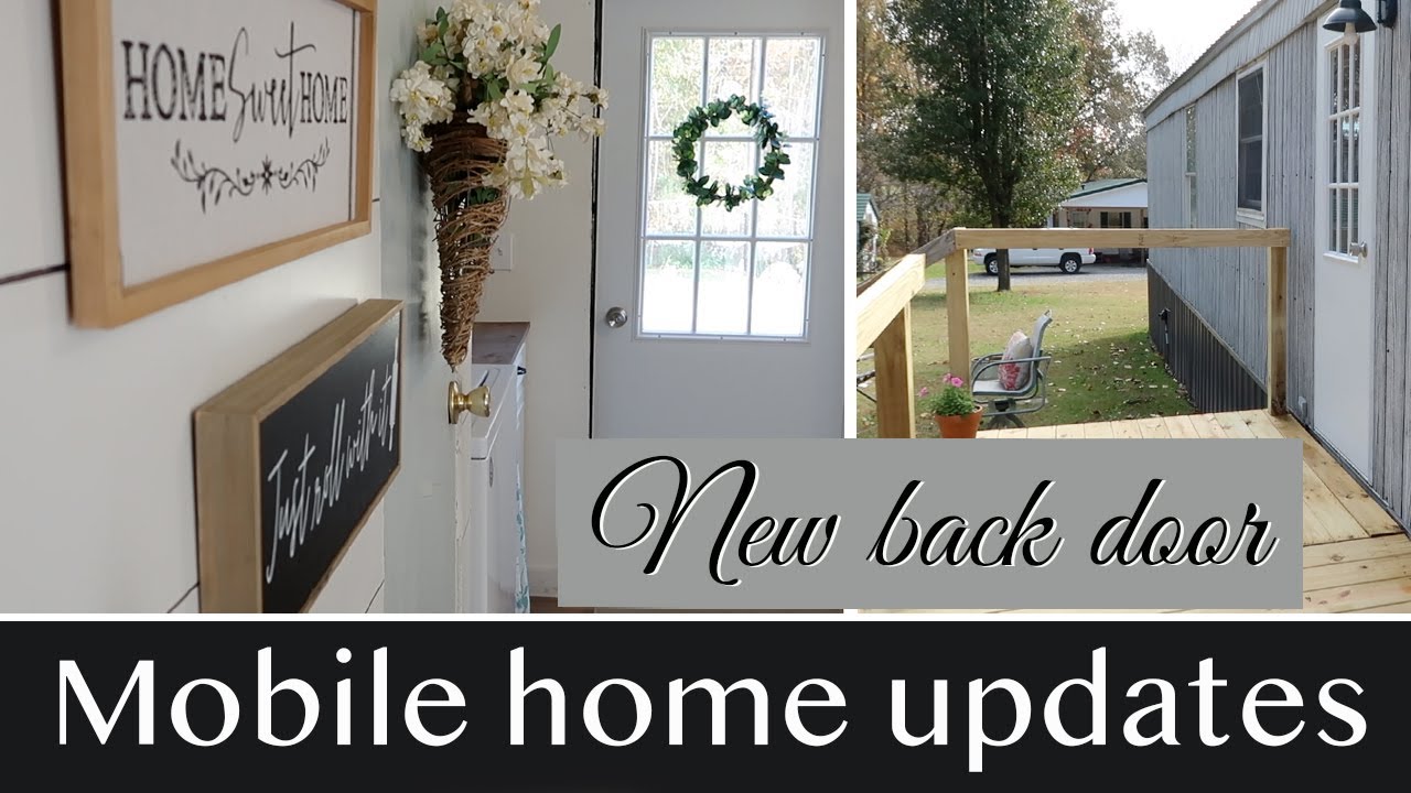 Mobile Home Updates | New Backdoor | Living Room Refresh