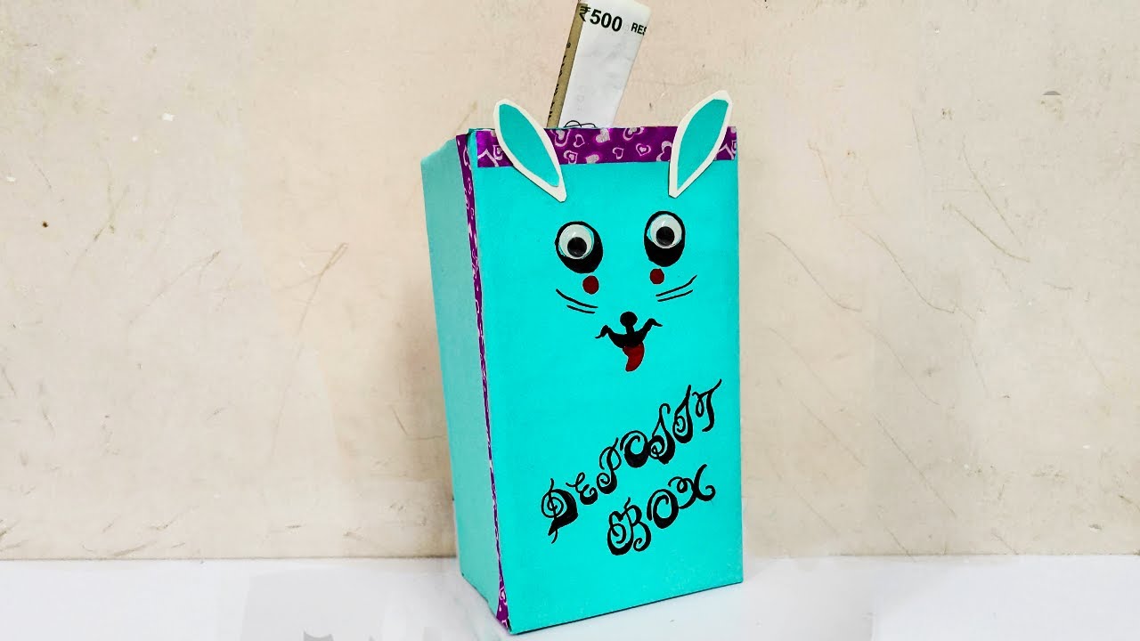 Deposit Box Craft | Best out of Waste Craft | Money Box from Cardboard | Cardboard Crafts