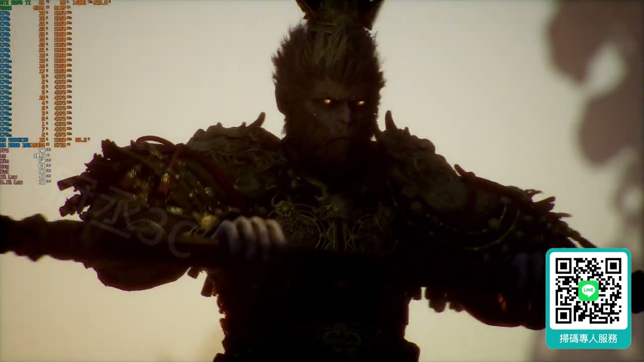 【冠丞資訊電腦】黑神話悟空 Black Myth Wukong R9 9900X3D vs RTX 5070 TI！2K / 4K、Ultra、DLSS：ON / OFF Game Test
