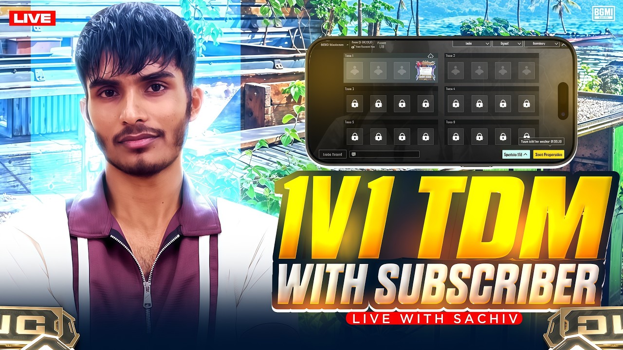 1v1 Tdm Room  @SachivIsLive #bgmi #pubg #gaming​
