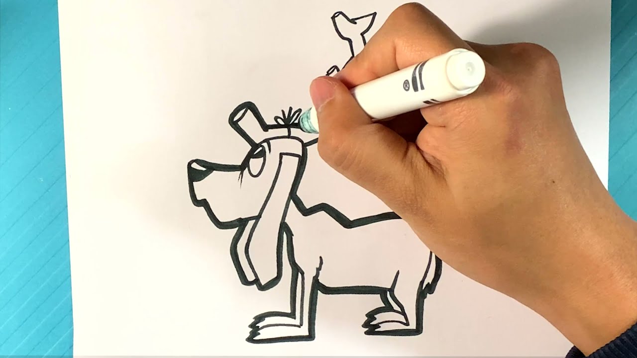 EASY How to Draw GRINCH's Max - How the Grinch Stole Christmas