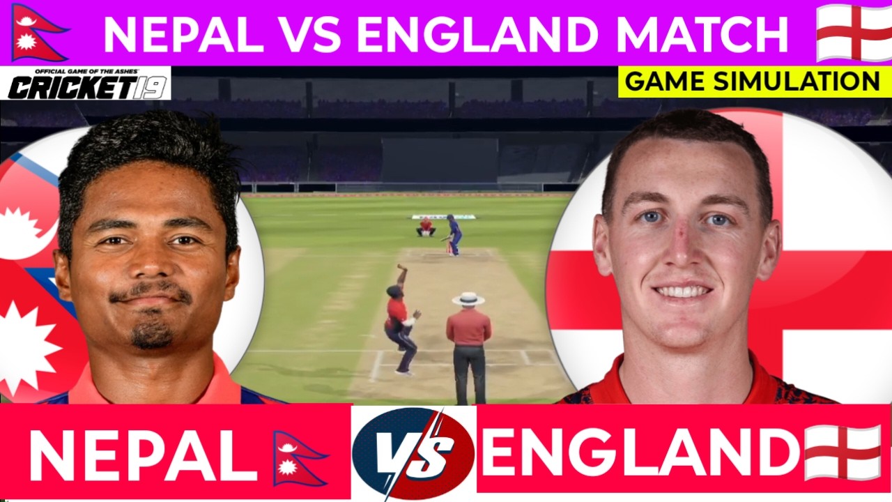 NEPAL vs ENGLAND |  T20 World Cup Match | Cricket 19 Simulation | Hindi Commentary