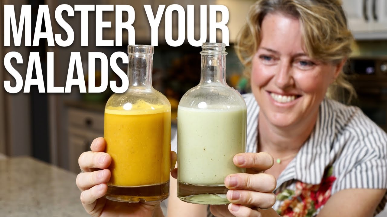 Two Salad Dressings to LEVEL UP YOUR SALADS! 🥗 (vegan + oil-free)