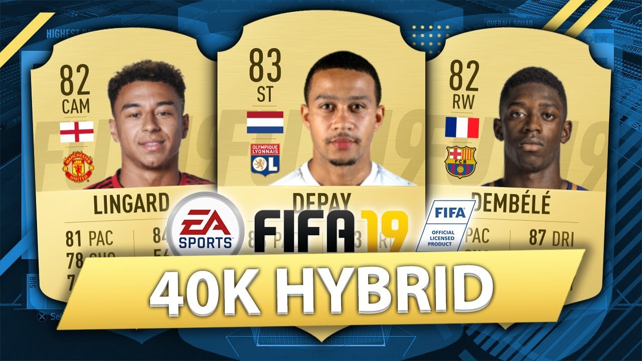 OVERPOWERED 40K HYBRID! FIFA 19 SQUAD BUILDER