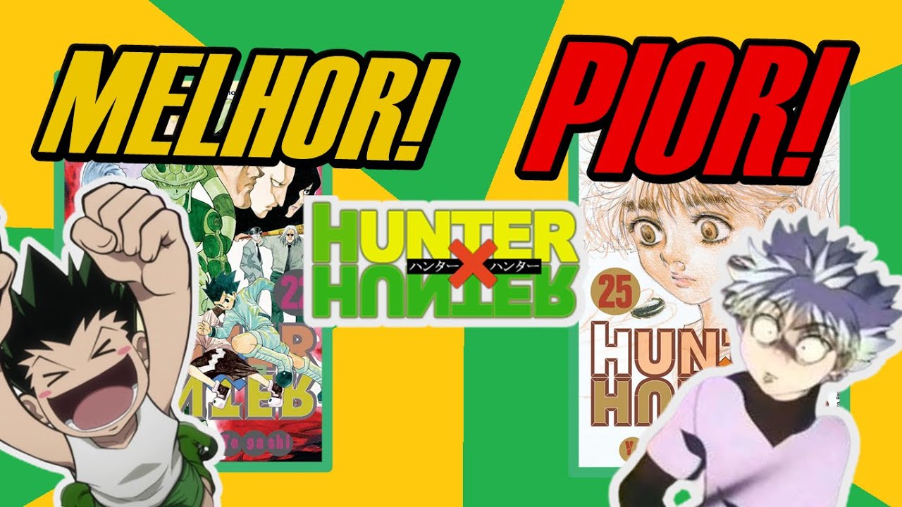 Mangá Hunter X Hunter - MELHOR ARTE DE CAPA E PIOR #hunterxhunter