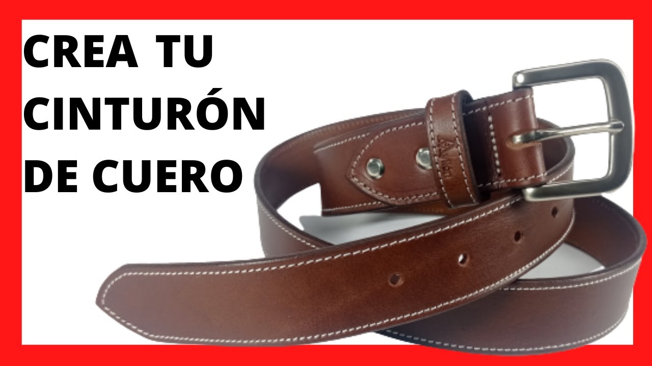 Cómo HACER un CINTURÓN o cinto de CUERO artesanal