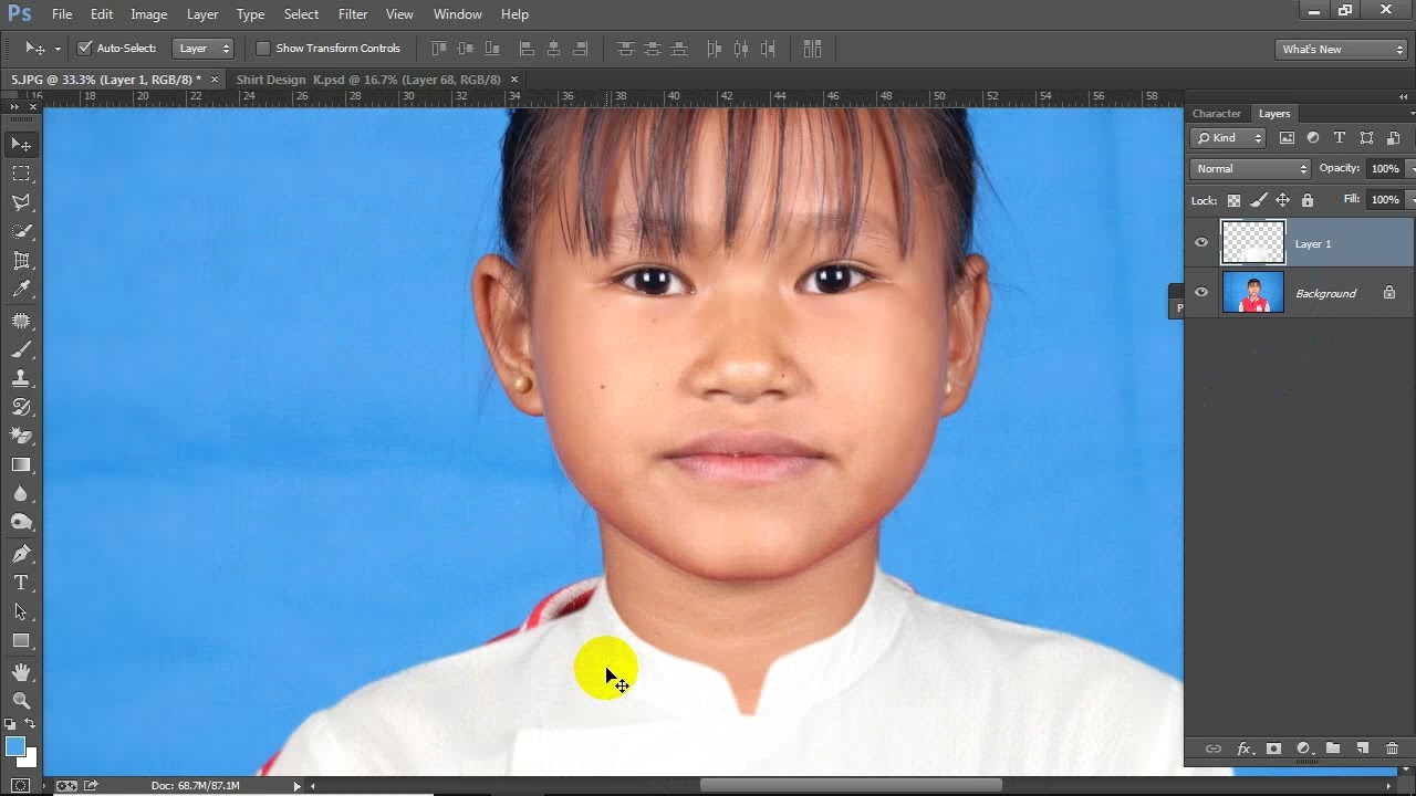Photoshop တွင် အင်္ကျီပြောင်းနည်း