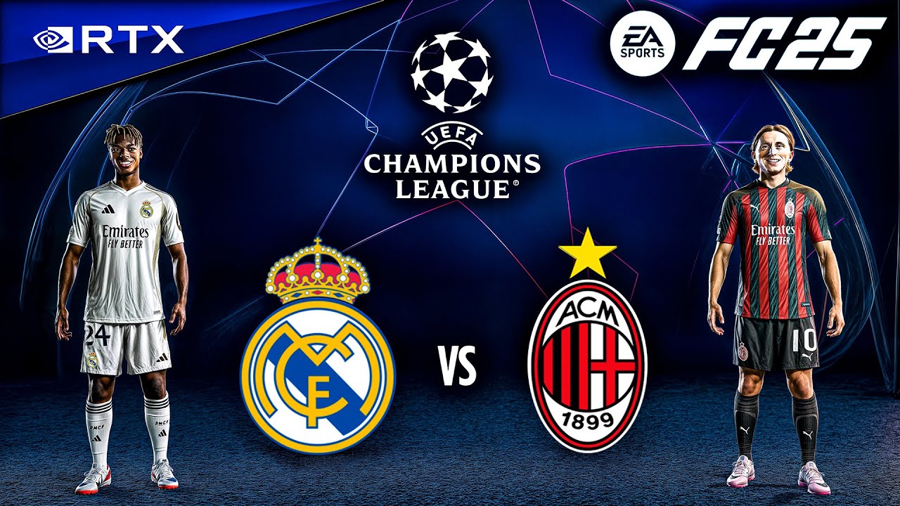 FC 25 - Real Madrid vs. AC Milan Ft. Williams, Modric, | UEFA Champions League 25/26 | [4K60]
