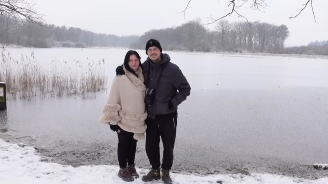 Winterwandeling bij de Aspermans vijver te Opgrimbie, Maasmechelen.