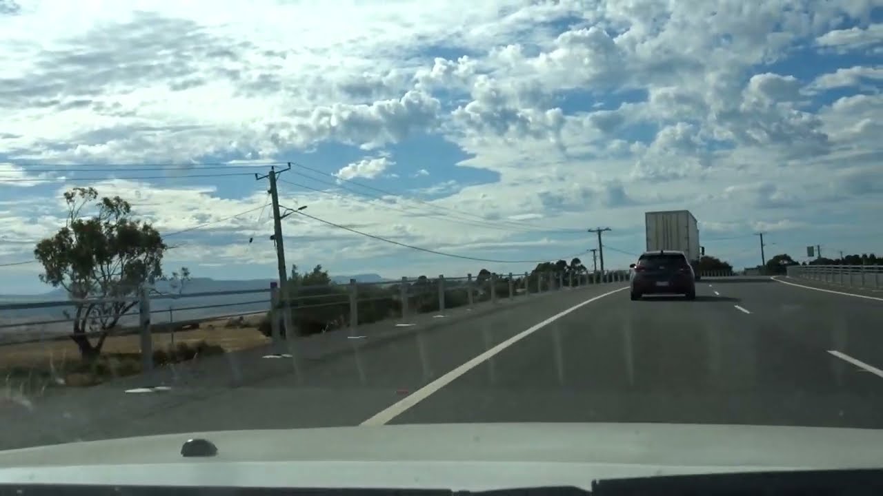 Driving from Launceston city to the Airport via Kings Meadows, Tasmania. February 16th 2023