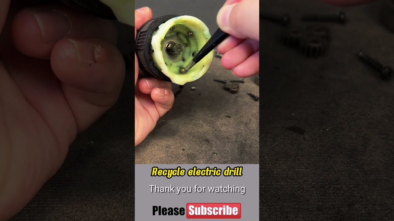 Recycle electric drill #recycle #repairing #recycled #recyclewaste