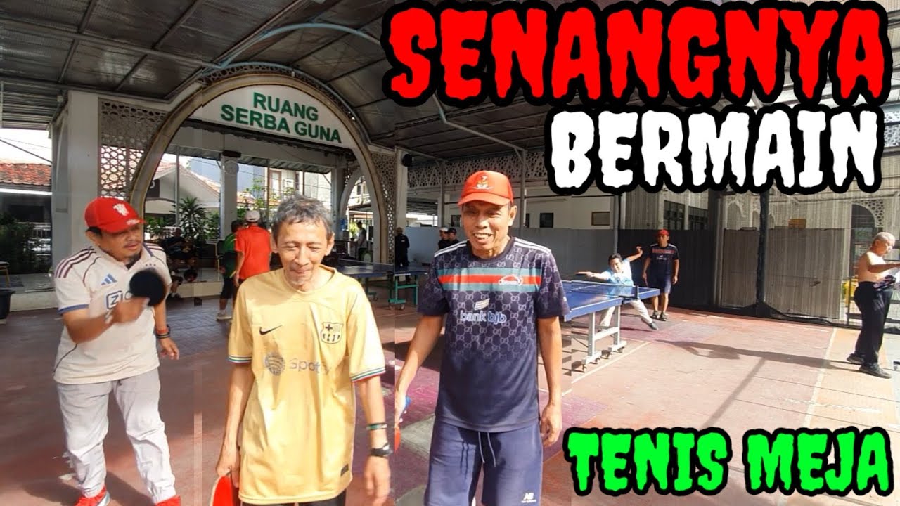 SENANGNYA BERMAIN TENIS MEJA SAMBIL BELAJAR TOPSPIN & CHOP -  PINGPONG MANIA - TABLE TENNIS