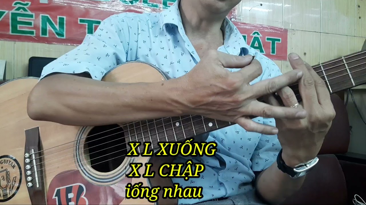 hướng dẫn guitar -  cách quạt chả cho điệu bolero - nhồi điệp khúc - p2