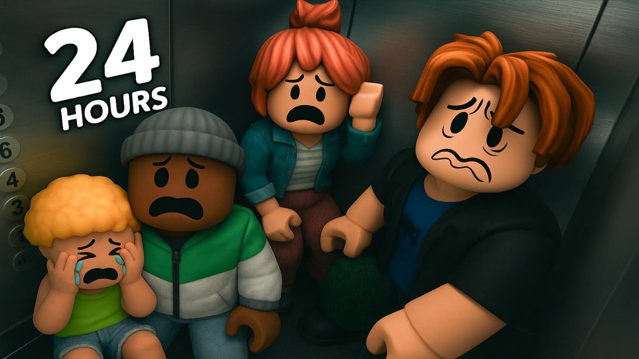 24 Hours Trapped in a Roblox Elevator