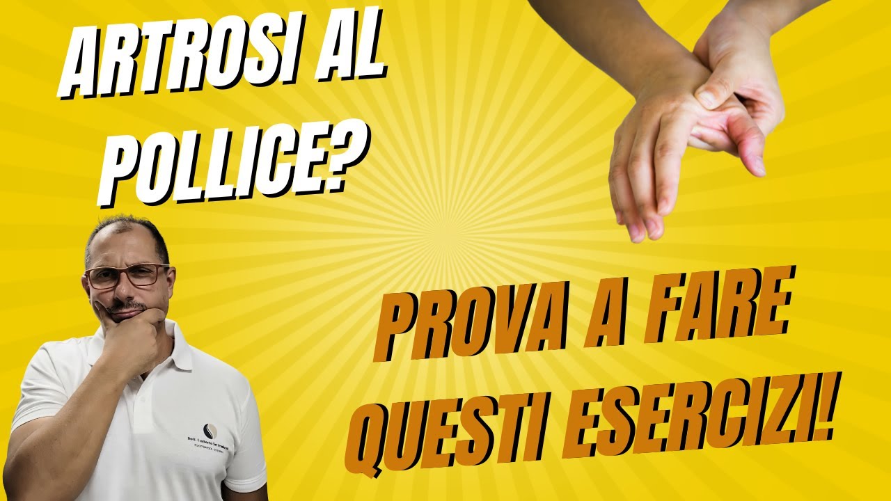 👍ARTROSI AL POLLICE? PROVA A FARE QUESTI ESERCIZI!😅
