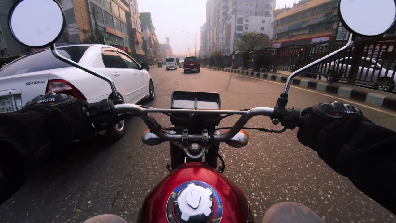 Honda CG125 | Morning Ride | Dhaka City