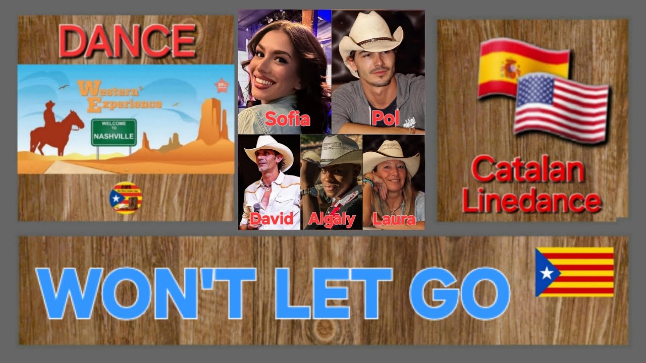 WON'T LET GO ❤️ Linedance Catalan with David, Pol, Sofia, Laura & Algaly / Western Experience #dance