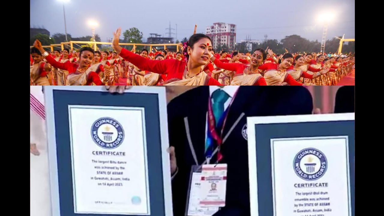 Assamese Bihu Dance World Record/Grineess Book Of record Bihu Dance 14/04/2023 / 11304