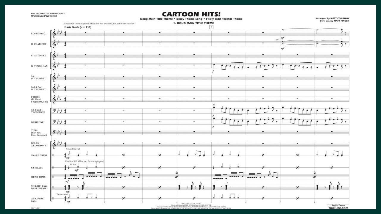 Cartoon Hits! | Arr. Matt Conaway and Matt Finger