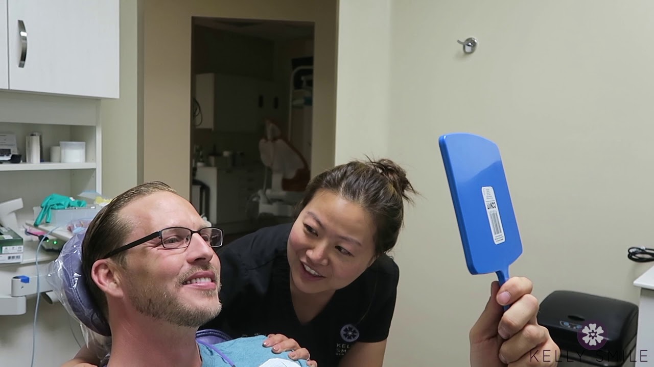Brand New Smile with Dental Snap on Implants -  Dr. Kelly Smile