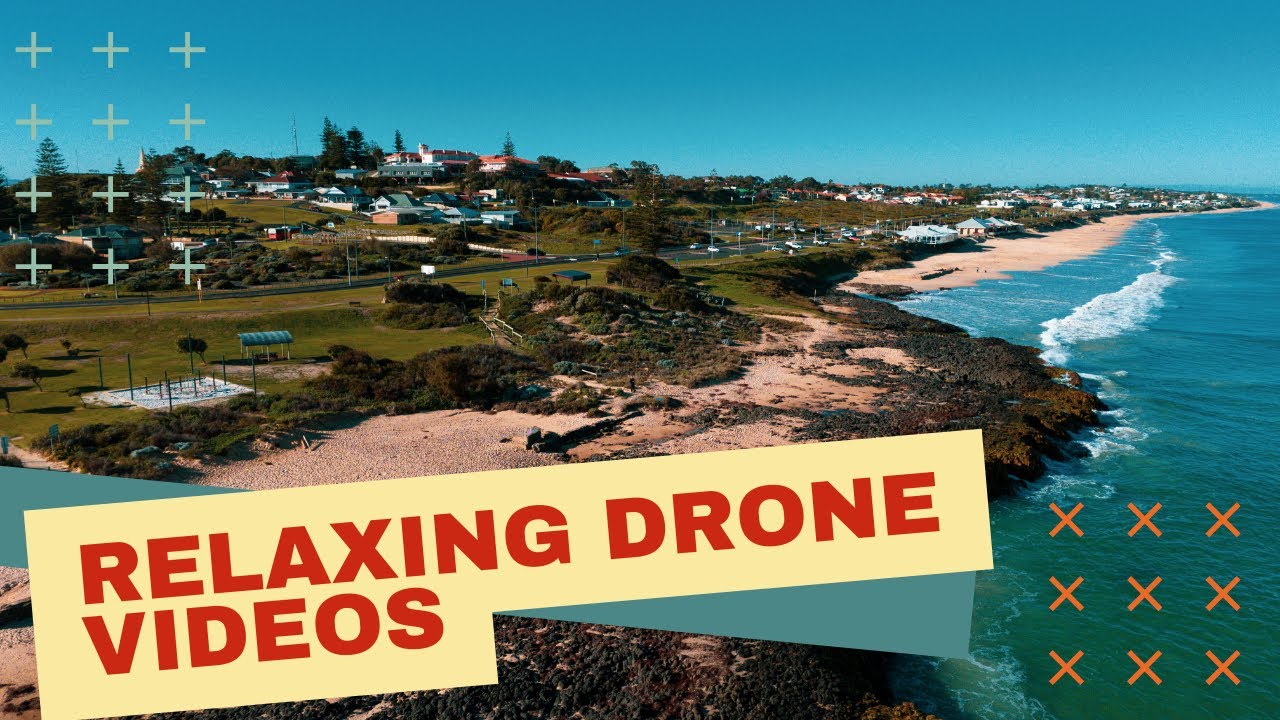 Serene Shoreline Soaring: Drone Flight Over Tranquil Beachscapes with Relaxing Music