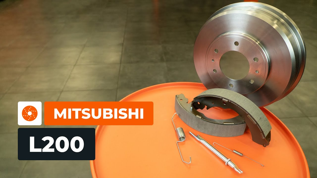 Como substituir os tambores e os calços dos travões traseiros no MITSUBISHI L200 KA [TUTORIAL]