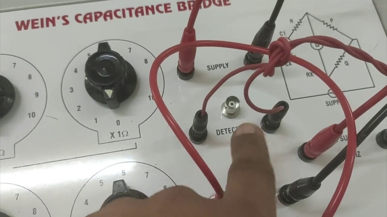 Capacitance using Wein's Bridge