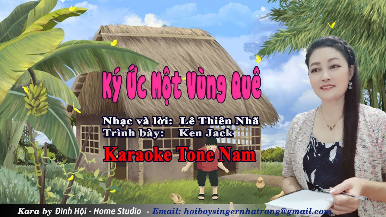 Ký Ức Một Vùng Quê Karaoke Tone Nam