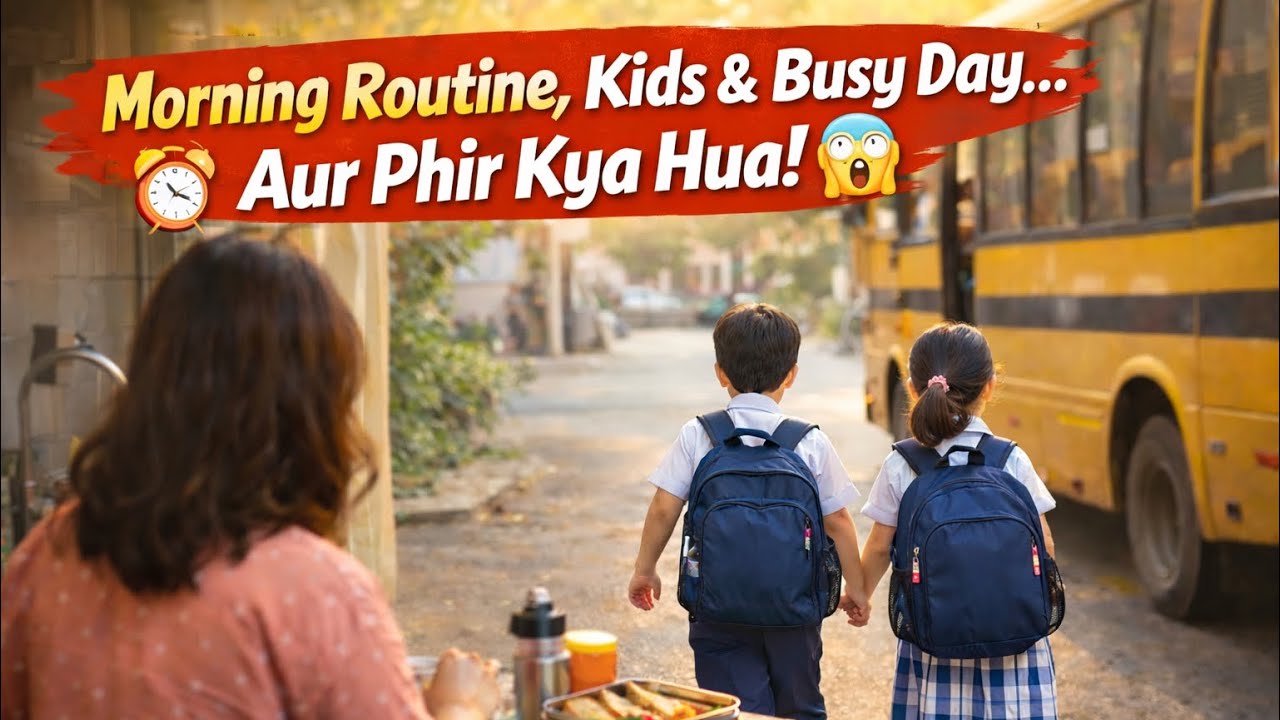 Morning Routine, Kids & Busy Day… Aur Phir Kya Hua! Pure din /Day vlog