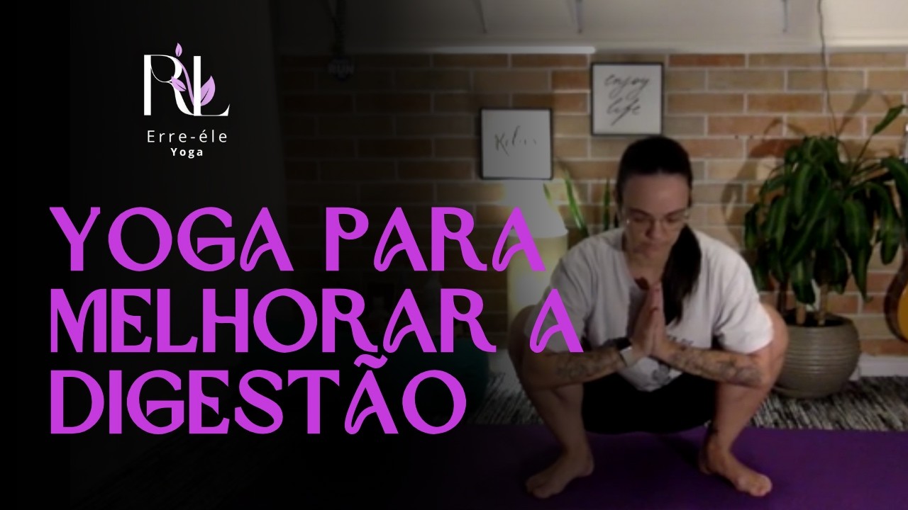Aula de yoga fácil para melhorar a digestão / sensação de estufamento