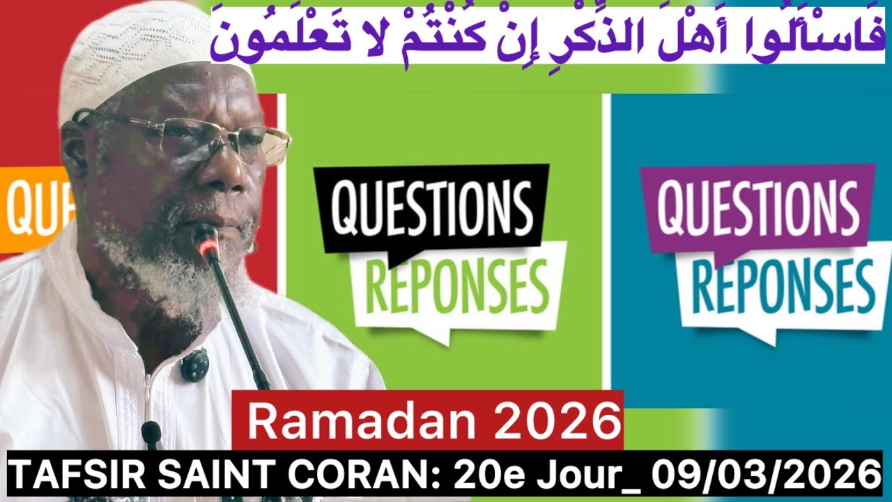 Ramadan 2026 : Questions & Réponses avec Cheikh Silly TIMERA | 20e Jour (09/03/2026) 