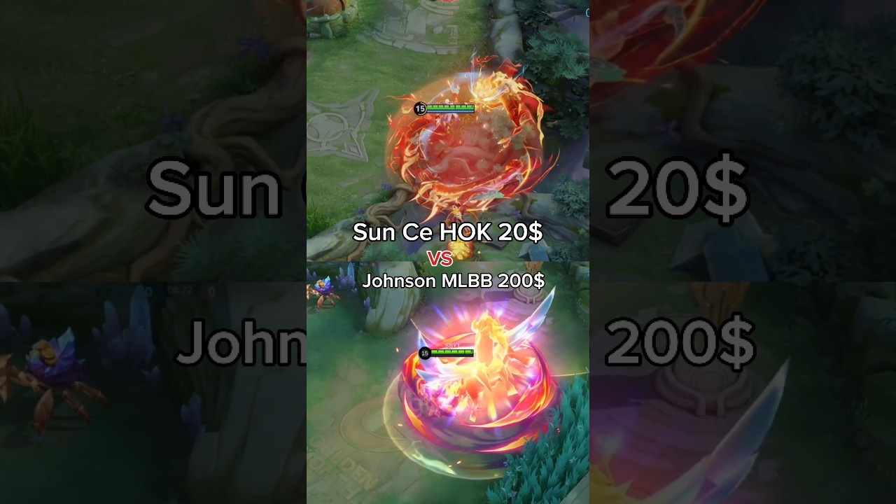 Johnson vs Sun Ce Mobile legends vs Honor of Kings #mlbb #mobilelegends #honorofkings