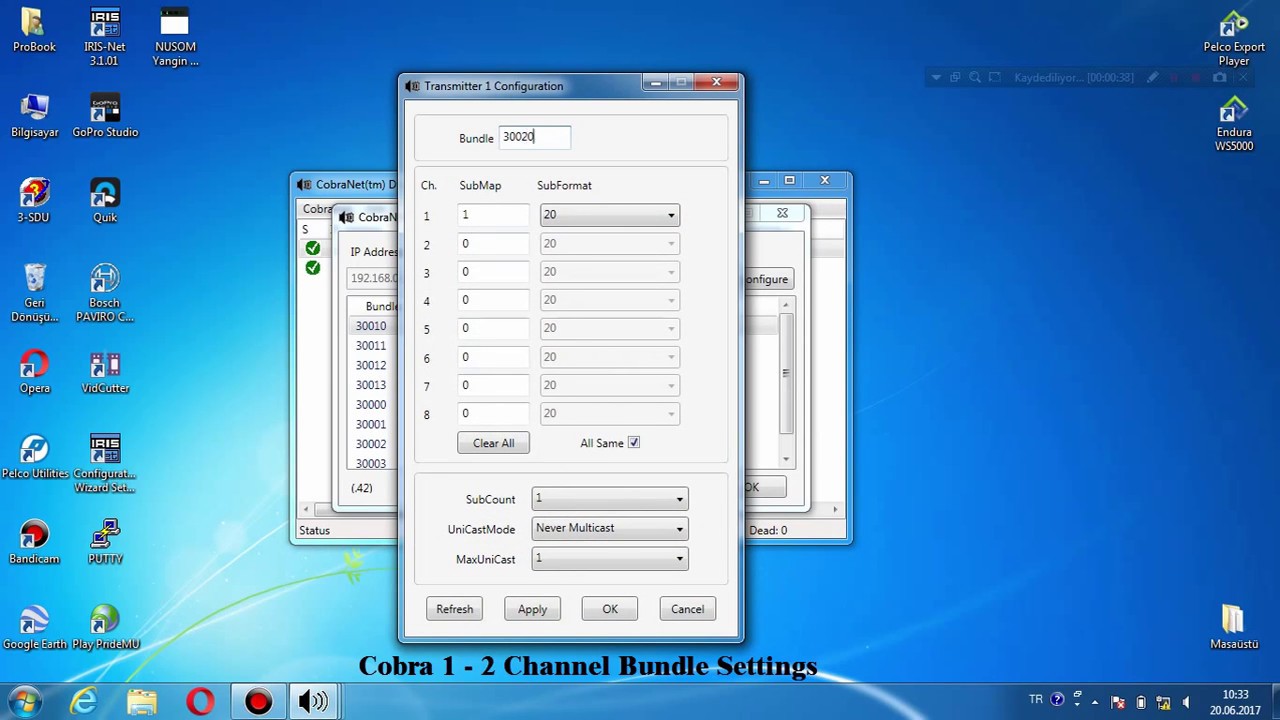 LBB 4404/00 CobraNet Interface Settings