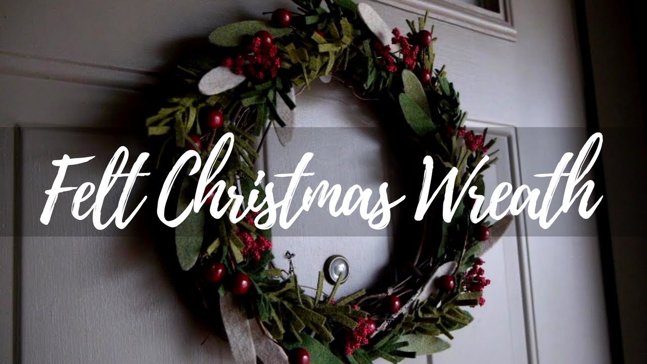 How to Make Felt Christmas Wreath
