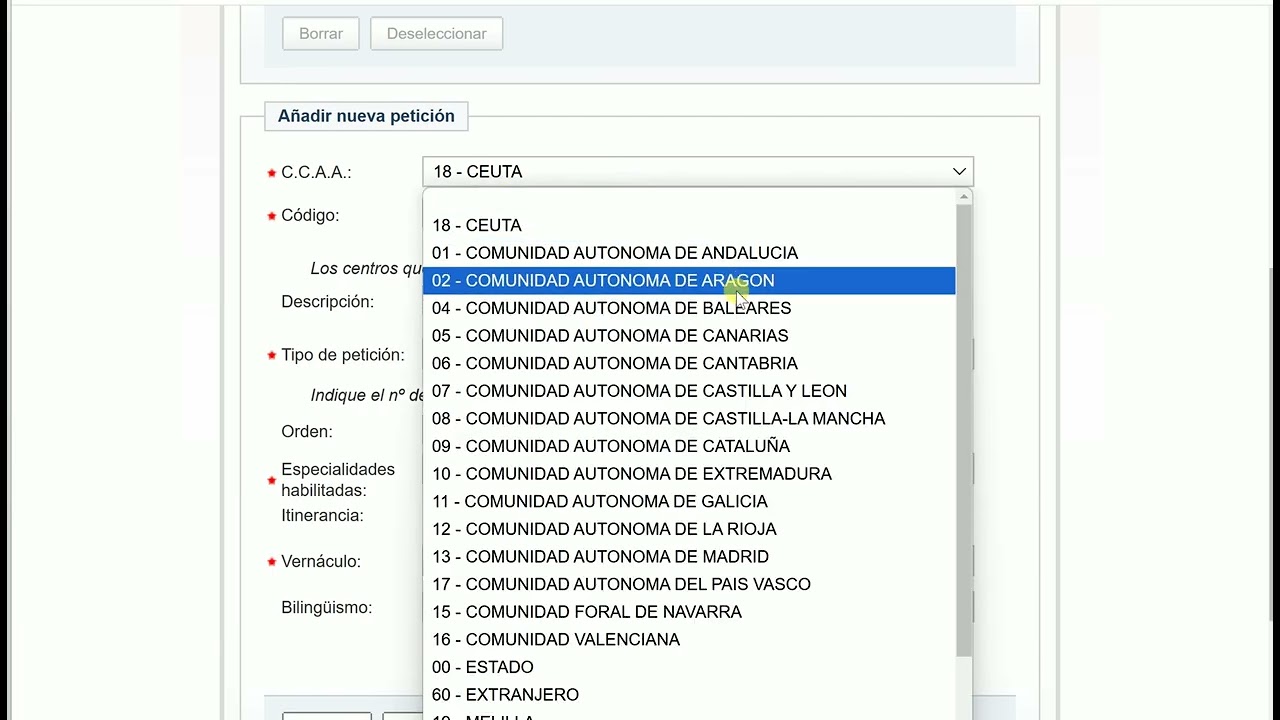 Concurso Traslados - Solicitud maestros 24/25