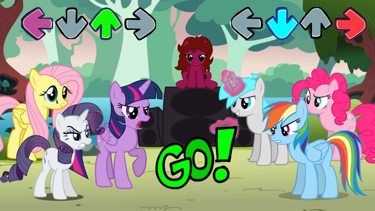 Friday Night Funkin' - MLP The Mean 6 (Confronting Yourself, Unlikely Rivals) - My Little Pony x FNF